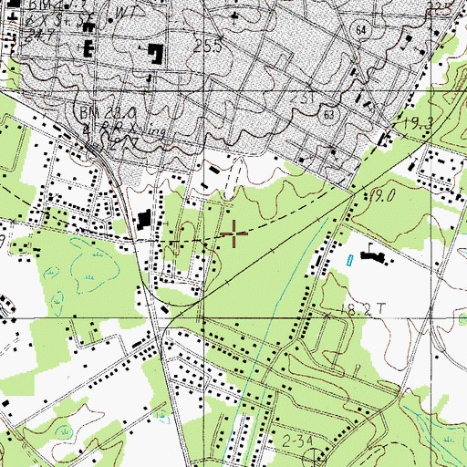 Topographic Map of Colleton County Emergency Preparedness Agency, SC