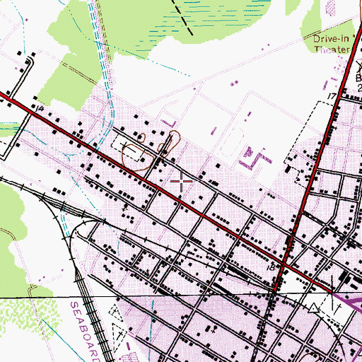 Topographic Map of Georgetown Police Department, SC