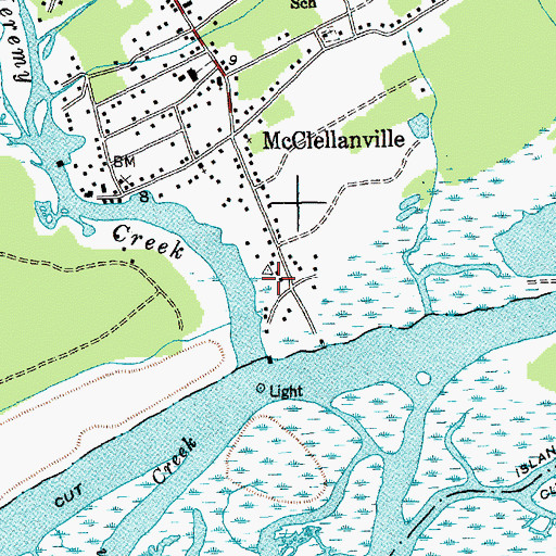 Topographic Map of Charleston County Sheriff's Office Substation, SC