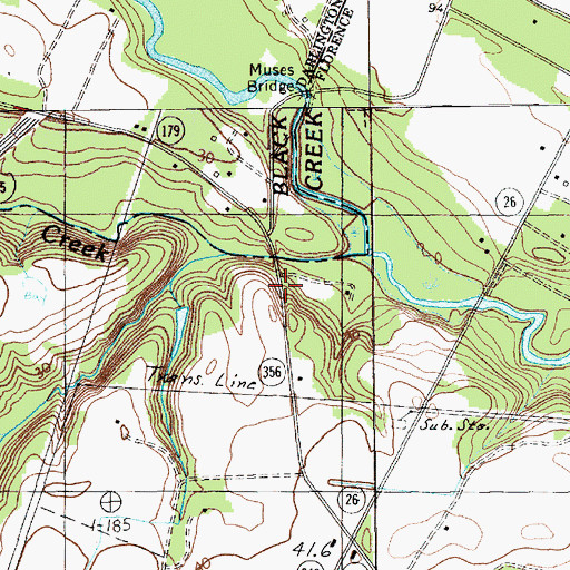 Topographic Map of Florence Police Club House, SC