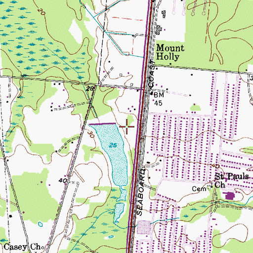 Topographic Map of Goose Creek Police Department, SC