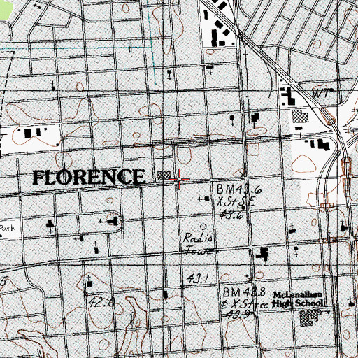 Topographic Map of US Drug Enforcement Administration, SC
