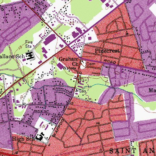 Topographic Map of South Carolina Highway Patrol - Investigative, SC