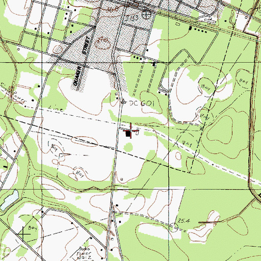 Topographic Map of Saint George Police Department, SC