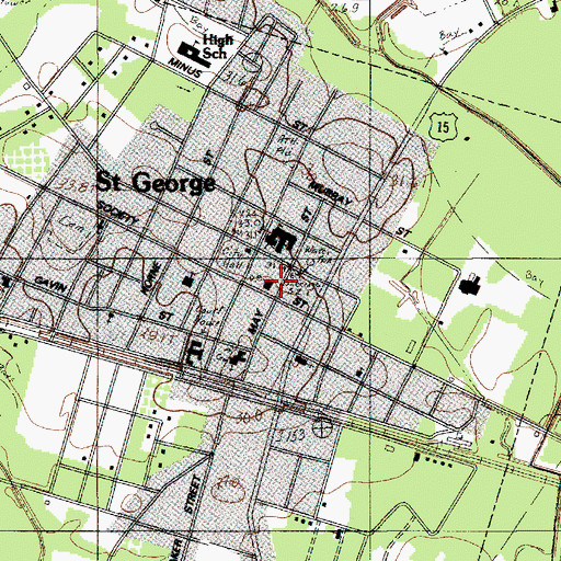 Topographic Map of South Carolina Highway Patrol, SC