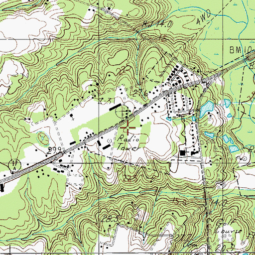 Topographic Map of South Carolina Highway Patrol Troop 6 Post B, SC