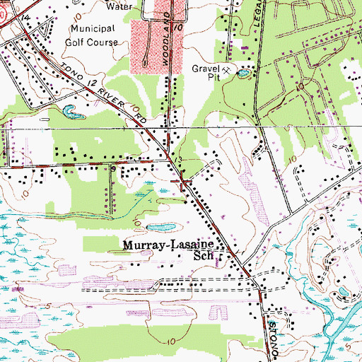 Topographic Map of James Island Magistrate Court Law Enforcemenet Police Station, SC