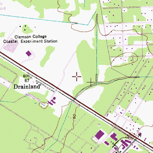 Topographic Map of Dorchester County Sheriff's Office, SC