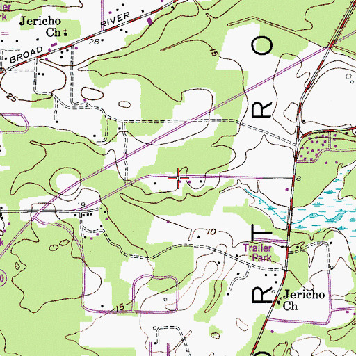 Topographic Map of South Carolina Highway Patrol, SC