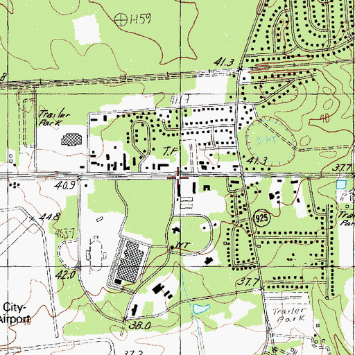 Topographic Map of South Carolina Highway Patrol Troop 5 Post B, SC