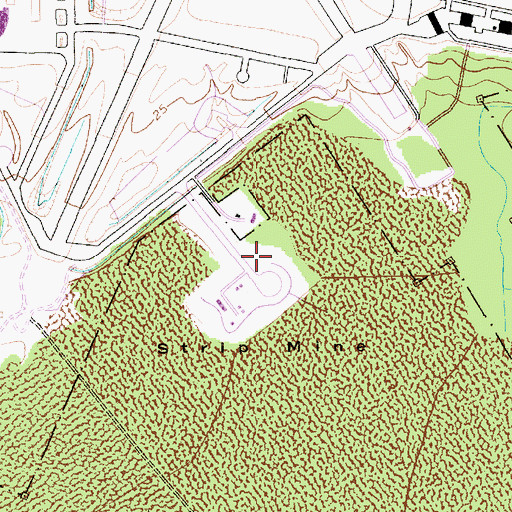 Topographic Map of Charleston Aviation Authority Airport Police, SC