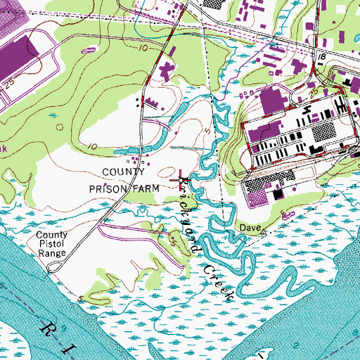 Topographic Map of Charleston County Sheriff's Office North District, SC