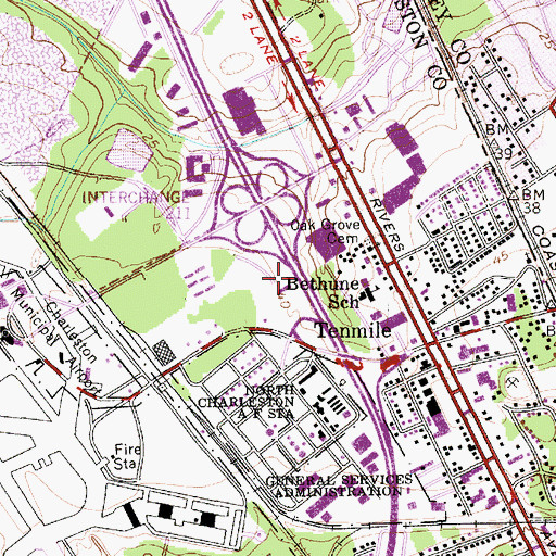 Topographic Map of US Secret Service, SC