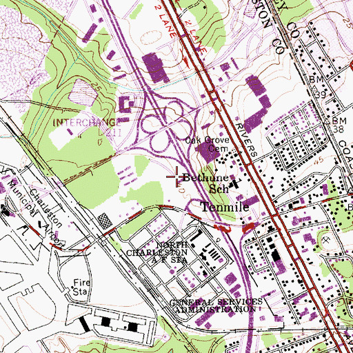 Topographic Map of US Drug Enforcement Agency, SC