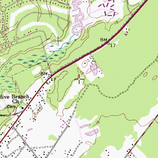 Topographic Map of Mount Pleasant Police Department Substation, SC