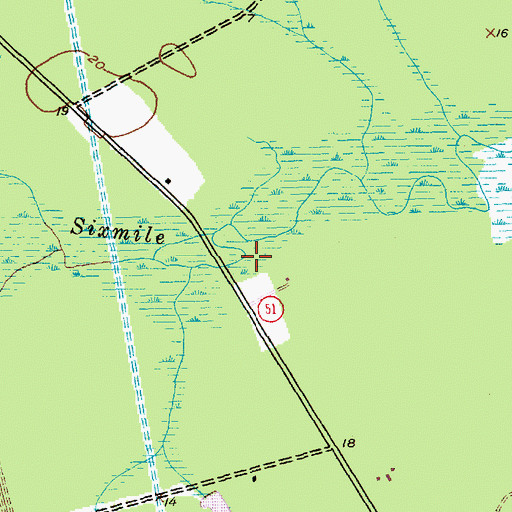 Topographic Map of Georgetown County Sheriff's Office - Detention Center, SC