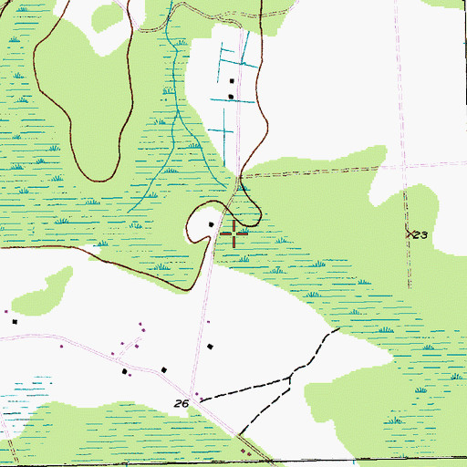 Topographic Map of Horry County Police Department South Precinct, SC