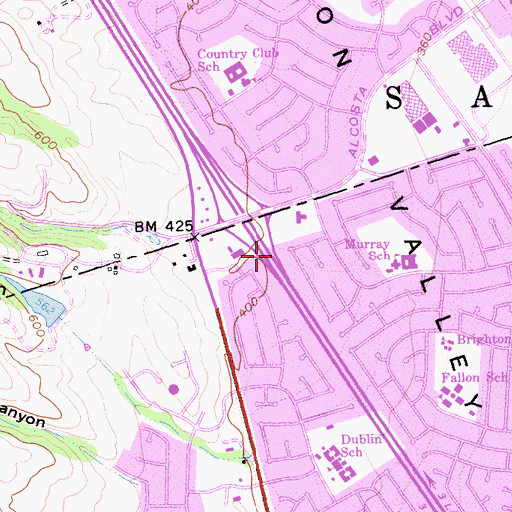 Topographic Map of Big Canyon, CA