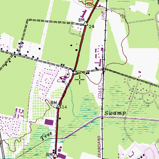 Topographic Map of Horry County Emergency Management Office, SC