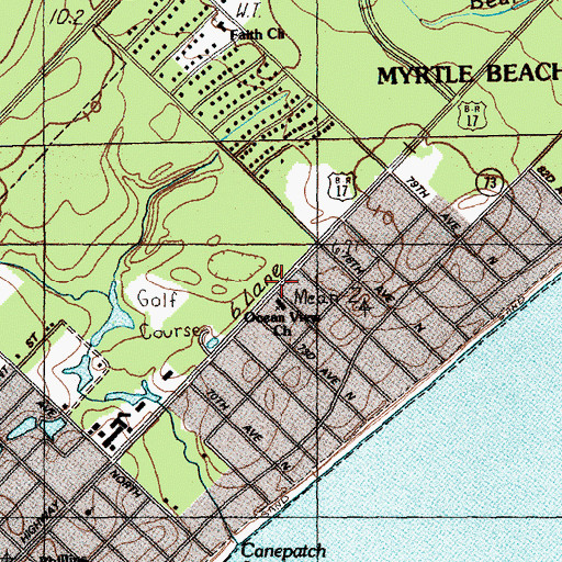 Topographic Map of Federal Bureau of Investigation, SC