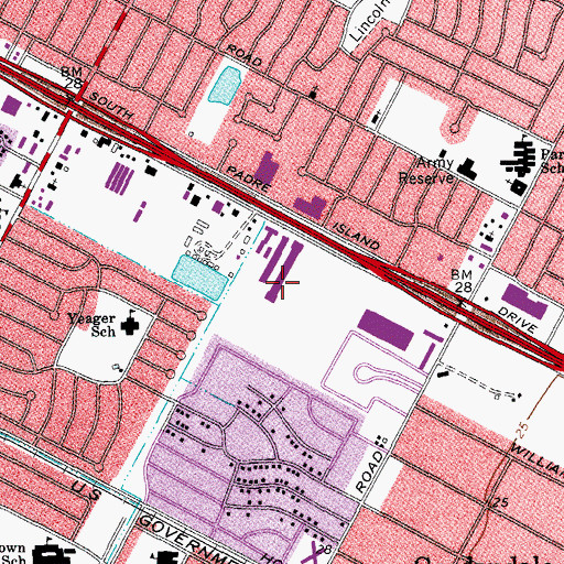 Topographic Map of Corpus Christi Police Department Academy, TX