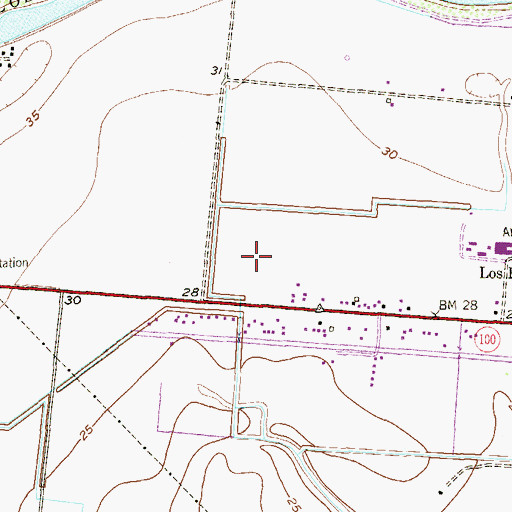 Topographic Map of Cameron County Sheriff's Office, TX