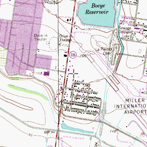 Topographic Map of McAllen Police Department Substation, TX
