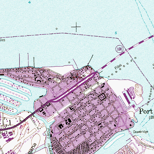 Topographic Map of Cameron County Sheriff's Office, TX