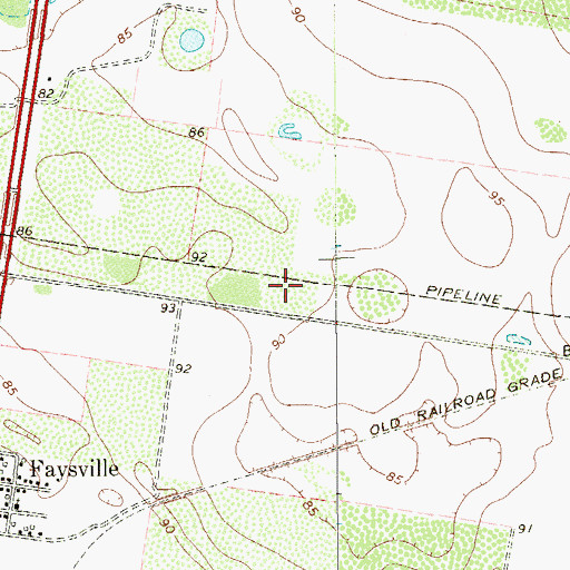 Topographic Map of Hidalgo County Sheriff's Training Academy, TX