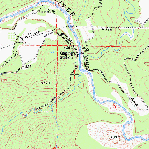 Topographic Map of Black Creek, CA