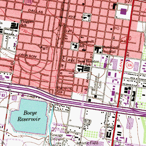 Topographic Map of McAllen Police Department Substation, TX