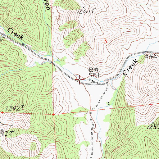 Topographic Map of Black Mountain School, CA