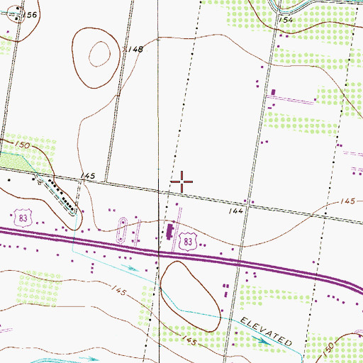 Topographic Map of Palmview Police Department, TX