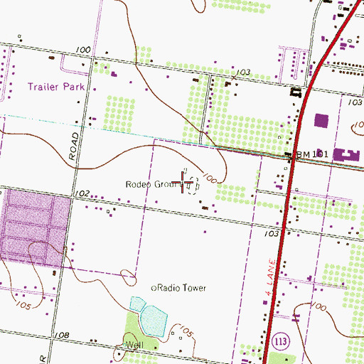 Topographic Map of Hidalgo County Sheriff's Posse Association Arena, TX