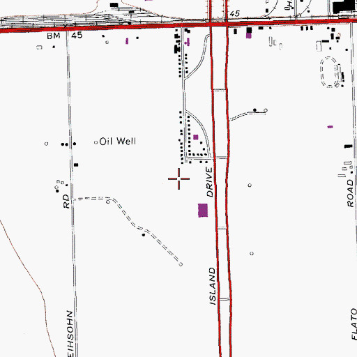 Topographic Map of Nueces County Sheriff's Office, TX