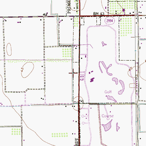 Topographic Map of Palm Valley Police Department, TX