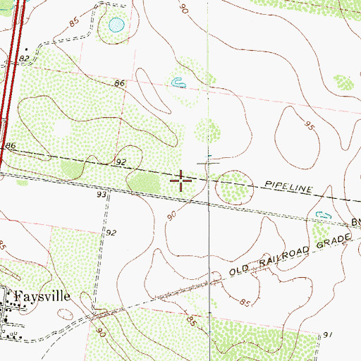 Topographic Map of Hidalgo County Sheriff's Office, TX