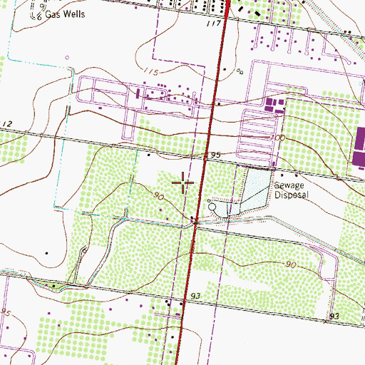 Topographic Map of Pharr Police Department, TX