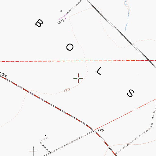Topographic Map of Bolsa, CA