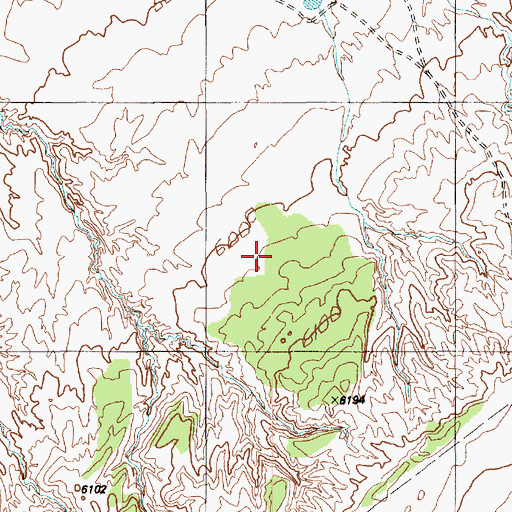 Topographic Map of Five Houses Butte, AZ
