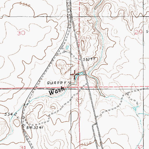 Topographic Map of Five Mile Reservoir, AZ