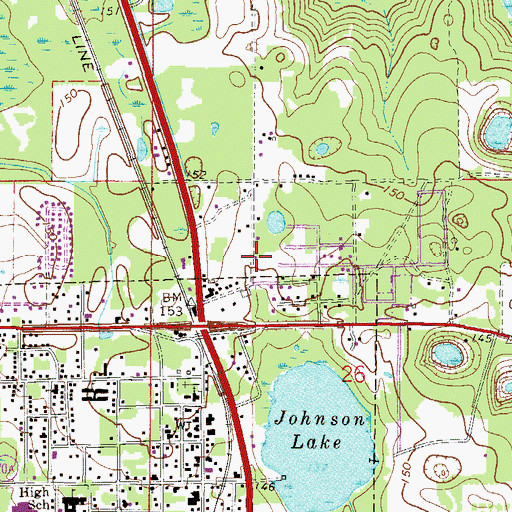 Topographic Map of Church of God by Faith, FL