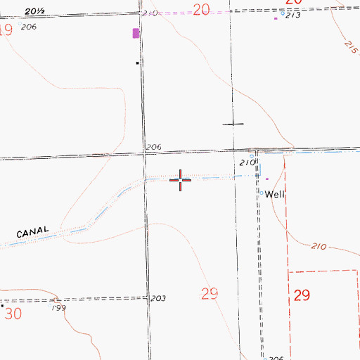 Topographic Map of Califa Canal, CA