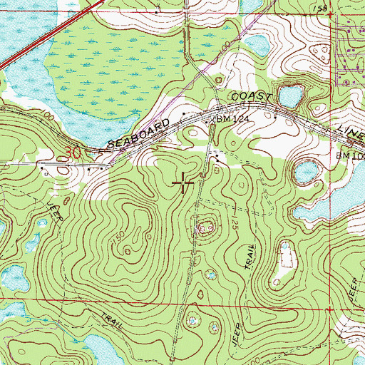 Topographic Map of Georgia Pacific Water Tower, FL