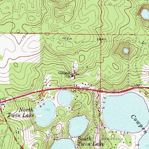 Topographic Map of Trinity United Missionary Baptist Church, FL