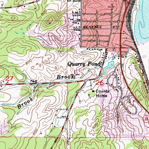 Topographic Map of Birchgrove Mobile Home Community, MI