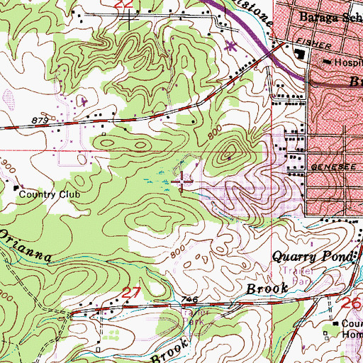 Topographic Map of Bothwell Middle School, MI