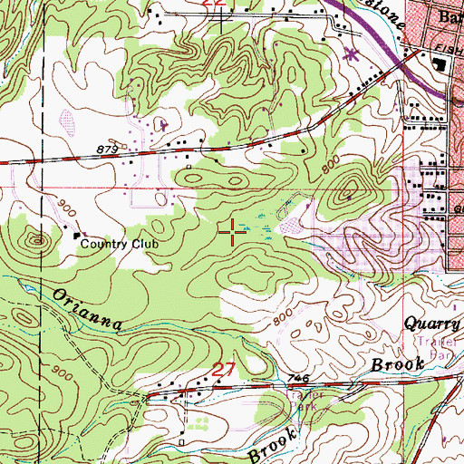 Topographic Map of Superior Hills Elementary School, MI