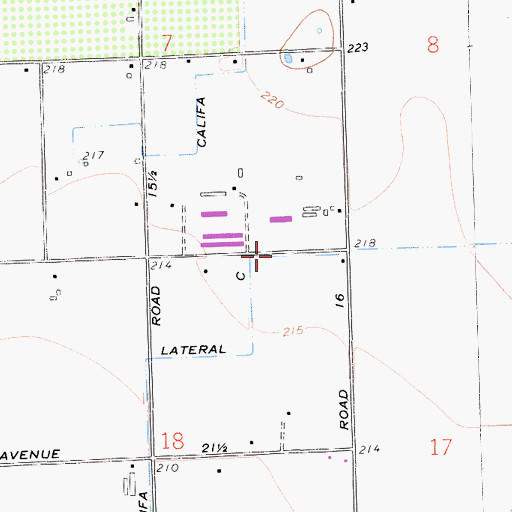 Topographic Map of Califa Lateral C, CA