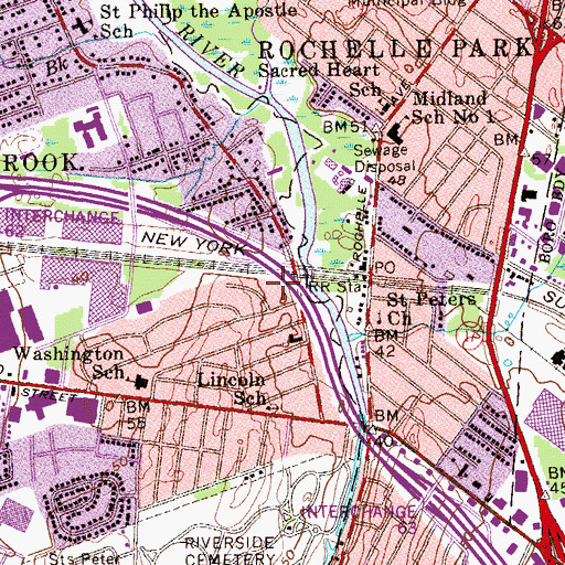 Topographic Map of Holy Apostles Eastern Orthodox Church, NJ